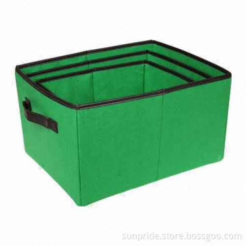 Nonwoven baskets, eco-friendly and nontoxic, elegant look, for storage